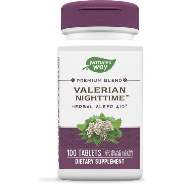 Nature’s Way Valerian Nighttime – Best Herbal Sleep Blend for Racing Minds Nature’s Way Valerian Nighttime box – herbal calming supplement for natural, drug-free sleep